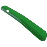 Kaps Hochwertiger Schuhlöffel aus Edelstahl für Männer und Frauen – farbig in kurzer Ausführung – Schuhanzieher aus hochwertigem Metall – in vielen Farben erhältlich (Grün) - 17 cm - 6.70 inch