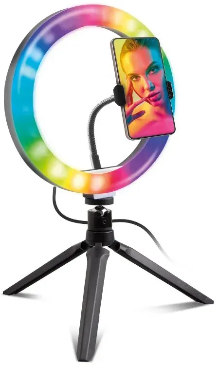 SBS TESELFIRINGCLIP10RGB, Schwarz, Smartphone
