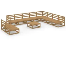 vidaXL Garten-Lounge-Set Honigbraun Massivholz Kiefer