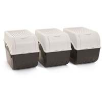 Novaliv 3x Groß 9l weiß Kartoffel Kartoffelbox Kartoffelkiste Kartoffellager