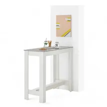 Stella Trading Bartisch Modesto 50 x 103 x 115 cm Grau/Weiß