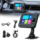 2026 Upgrade Inefala Digitalradio DAB DAB+ Adapter für Autoradio mit Stärkeres & Stabileres Signal 2,8''TFT LCD, AUX Eingang/Ausgang+Musik Bluetooth+DAB/FM Transmitter+Auto Ladegerät+CD-Qualität+Typ-C