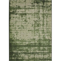 -LUXOR- living Teppich Patio In- & Outdoorteppich wetterfest in modernem Muster Flachgewebe Teppich geeignet in Verwendung mit Fußbodenheizung und Saugroboter 160 x 230 cm grün