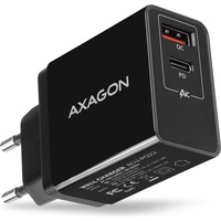 AXAGON ACU-PQ22 Ladegerät, für Mobilgeräte Handy, Powerbank, Smartphone, Smartwatch, Tablet, Universal Schwarz