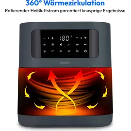 Medion E40 XL Heißluftfritteuse grau