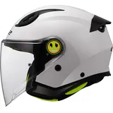 LS2 OF622 Funny II SOLID Gloss White, L