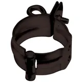 Inefa Rohrschelle DN 75 Dunkelbraun für Schraubmontage, an Gebäudewand