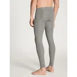 CALIDA Herren Wool & Silk bukser Thermounterw sche Unterteil, Platin Melé, 52-54 EU