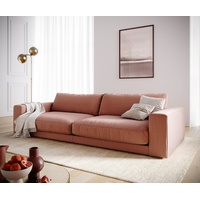 DeLife Big-Sofa Cubico 290x120 cm Flachgewebe Orange, Big Sofas - 2 Jahre Gewährleistung - mind. 14 Tage Rückgaberecht
