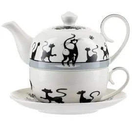 Jameson & Tailor Tea for one 4-teiliges Set Katzen weiß