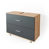 Vicco Ilias 80 x 60,8 x 33 cm Eiche Anthrazit