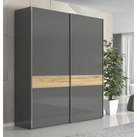 OTTO home Schwebetürenschrank Onyx 182 x 224 x 61 cm Grau