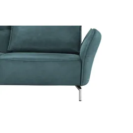 KOINOR Einzelcouch Leder 1-Sitzer Türkis/Petrol