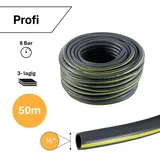 HUGGY TUYAUX Profi Gartenschlauch 50 m gelb