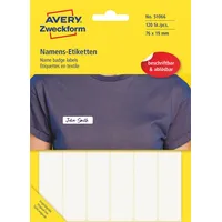 Avery Zweckform 120 AVERY Zweckform Namensetiketten weiß 76,0 x