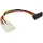 InLine SATA Stromadap.-kab., 1x 13,34cm (5,25") BU/15pol SATA ST, unten abgewinkelt