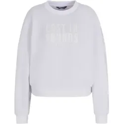 Armani Exchange für Damen. XW000275AF12819U0002 Weißes Sweatshirt mit Rundhalsausschnitt (M), Lässig, Polyester