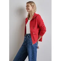 STREET ONE Gr. 40, (mandarin red) Damen Sweatjacken mit Kapuze