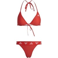 Adidas Adidas, Triangle Bikini, Bikini, Leuchtend Rot/Weiß, L, Donna