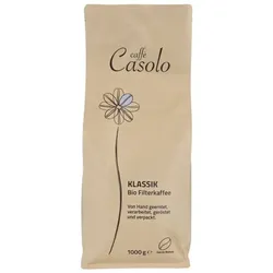 Caffe Casolo Klassik Kaffee ganze Bohne bio 1kg