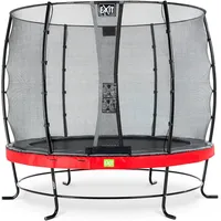 EXIT TOYS EXIT Elegant Trampolin ø253cm mit Economy Sicherheitsnetz - rot