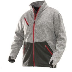 Jobman Softshelljacke 1247 Grau/Rot - M