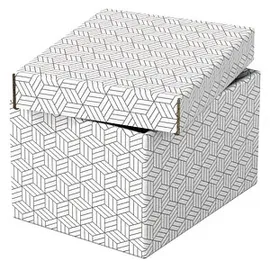 Esselte Home Aufbewahrungsboxen 6,5 l weiß 20,0 x 25,5 x 15,0 cm