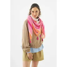 Codello Peanut Tuch aus feiner Modal-Baumwoll-Mischung mit Snoopy-Herz-Motiv