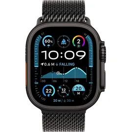 Apple Watch Ultra Milanaise Armband 49 mm Titan Schwarz M MXKG3ZM/A