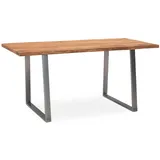 Wohnling Esszimmertisch 160 x 76 x 80 cm braun
