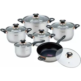 Kinghoff Topf-Set 12-tlg. Kochtöpfe + Teflon Pfanne