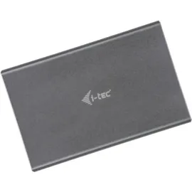iTEC i-tec MySafe USB 3.0 / USB-C 3.1 Gen. 2, externes Gehäuse Festplattengehäuse, Grau