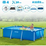 Intex – Schwimmbecken mit rechteckigem Rahmen – 260 x 160 x 65 cm – im Lieferumfang enthalten Accessoire CB97