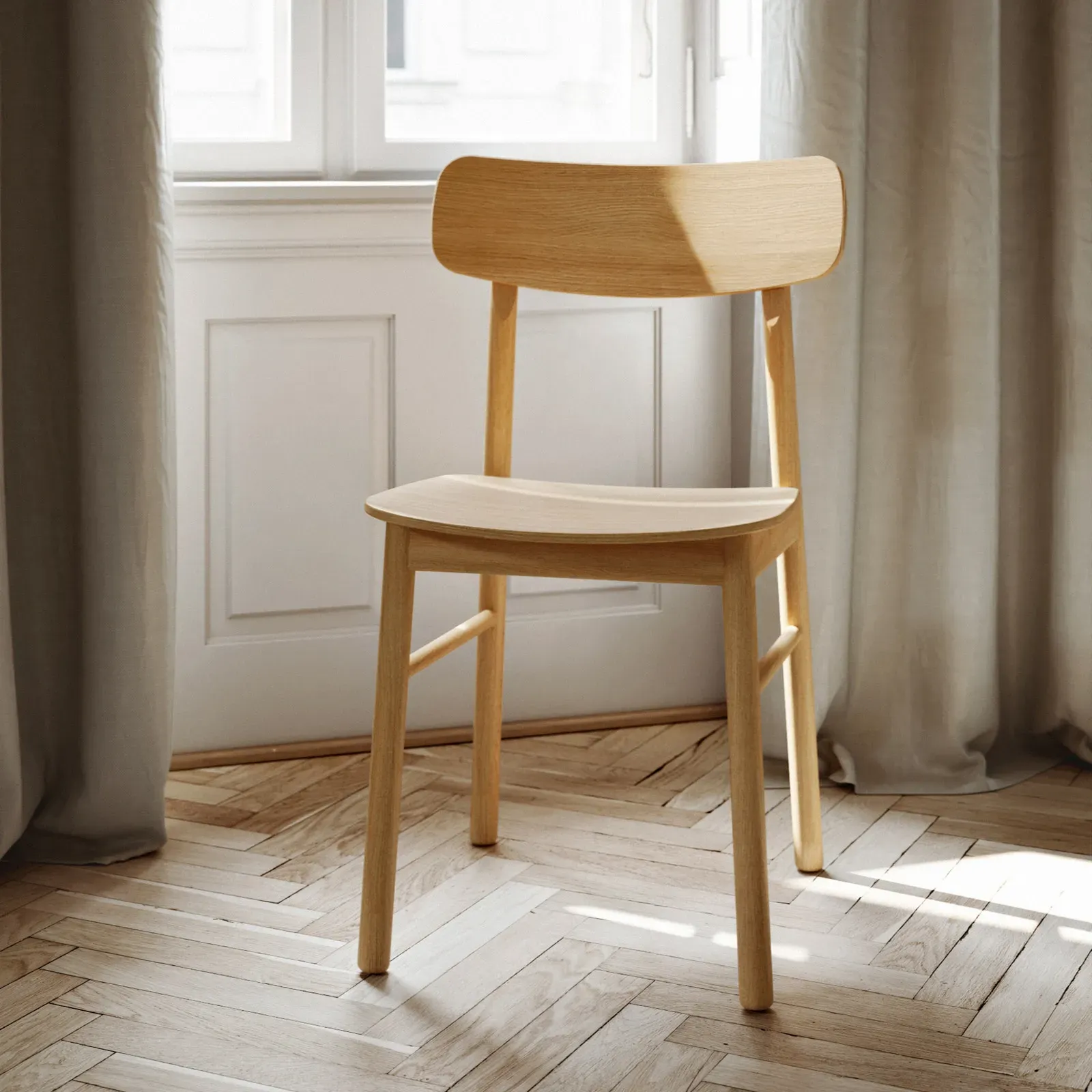 Barstühle Woud, Soma, Holz, für Wohnzimmer, Holz, Design - 47.3 - 48.6 - 78.7