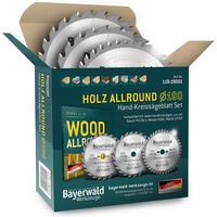 Bayerwald Werkzeuge Ø HOLZ ALLROUND Ø190 Hand-Kreissägeblatt Set