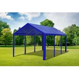 Partyzelt 3x6 Blau PE Festzelt Pavillon wasserdicht Profi-Qualität Modular