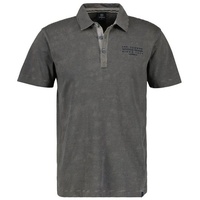 LERROS Poloshirt in Finelineroptik GREY MELANGE, S