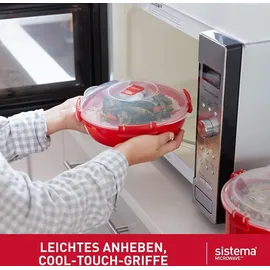 Sistema Mikrowellenschüssel rund rot 1,29 l