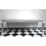 Casa Padrino Esstisch Barock Luxus Esstisch Silber 240 cm x 100 cm - Esszimmer Tisch - Made in Italy - Luxury Collection