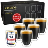 Creano Teeglas doppelwandig 0,25 l 6 St.