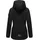 Marikoo Damen warme Winterjacke mit Kapuze Bikoo Black with black fur Gr. L - L