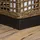 Outsunny Solarleuchte Rattan 15,5x15,5x46 cm 1 Stück sand