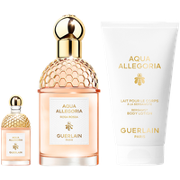 Guerlain Aqua Allegoria Rosa Rossa Set = EdT Nat Spray 75 ml + Body Lotion + Miniatur - 3 Artikel im Set