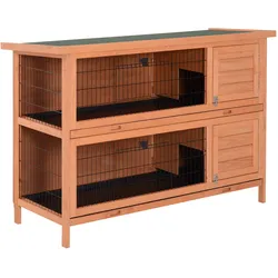 PawHut Kleintierstall Tannenholz