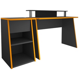 FMD Beistelltisch »Zocker«, Ergänzung zum Gamingtisch Anthrazit, Orange, - 50x77.7x49.4 cm