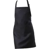 Gralara Kinderschürze, Kinderkochschürze mit Tasche, Unisex Küchengarten Latzschürze, Malen, Kochen, Backen, Schürze für Mädchen Und Jungen, L SCHWARZ