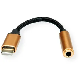 Roline GOLD Adapter USB Typ C - 3,5mm Audio, ST/BU, 0,13 m
