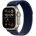 GPS + Cellular 49 mm Titangehäuse natur, Trail Loop Armband blau M/L