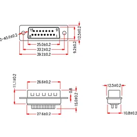 EFB-Elektronik D-Sub Stecker 15-pol. 28656.1