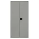 Bisley Aktenschrank Universal Flügeltürenschrank in Silber - Maße: H 196 x B 91 x T 40 cm silberfarben